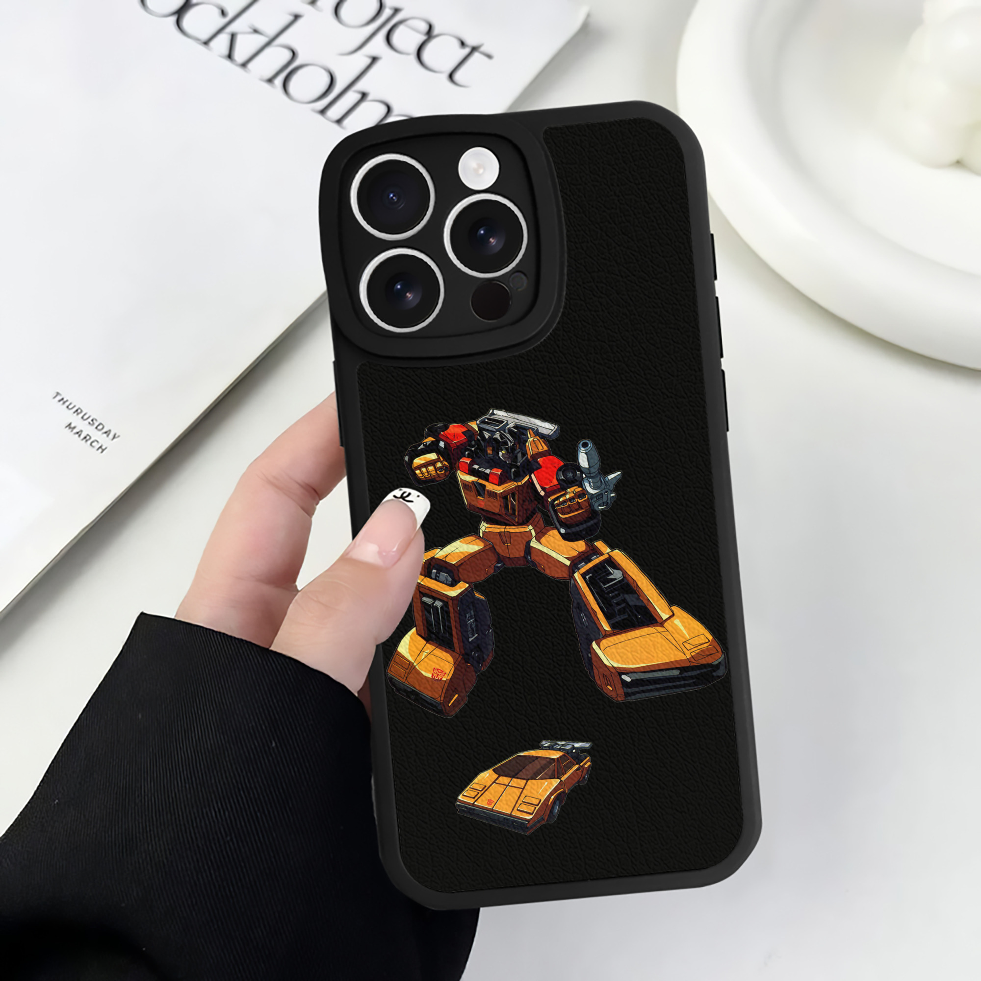（画像用）  【iPhone 16シリーズ対応】シリコンスマホケース（レザー調） 材質：シリコン